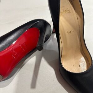 Christian Louboutin Black Heels with Signature Red Sole
